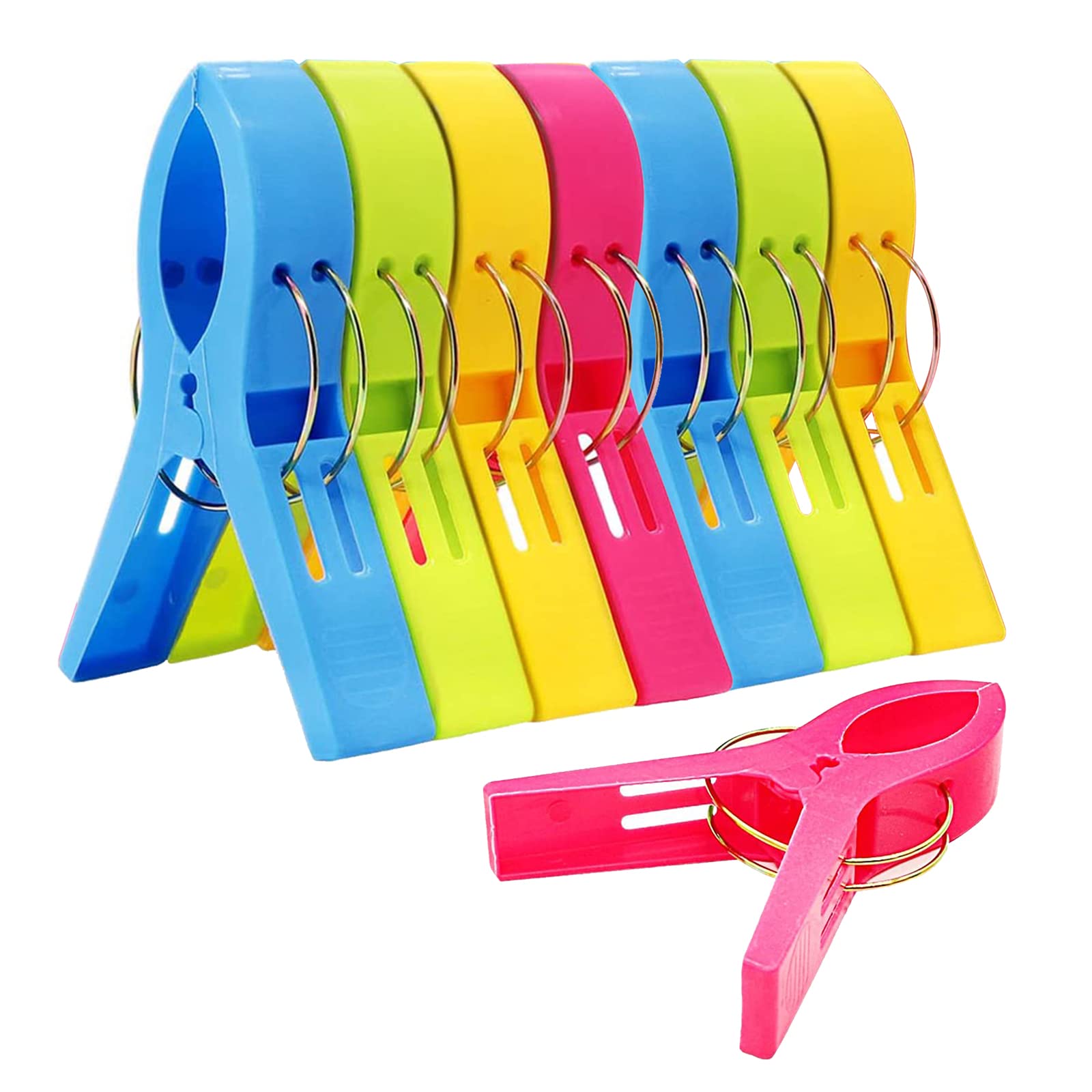 Hemobllo 1 Set Clip Per Telo Mare Spillo Asciugamano Fermagli Per Asciugamani Perni Morsetti Per Asciugamani Per Sedie A Sdraio Clip Per Asciugamani Per Sedie A Sdraio Abs Bianca 12 Pezzi