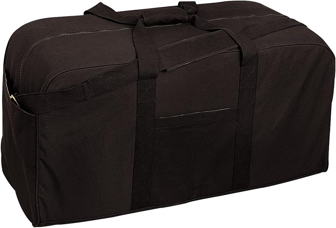 Canvas Jumbo Cargo Bag (FT822), Black