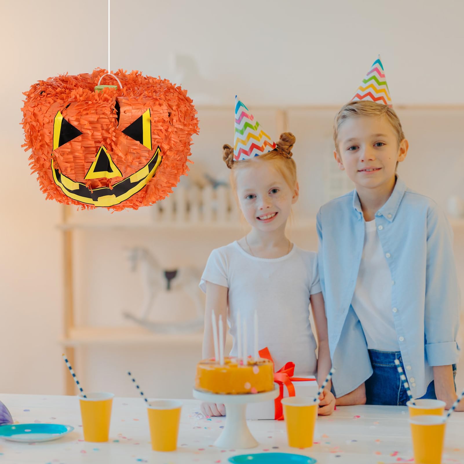 WOONEKY Funny Für Kindergeburtstag Kreative Halloween Deko Papier Mit Süßigkeiten Füllbar Für Partys Und Festlichkeiten Für Jungen Und Mädchen