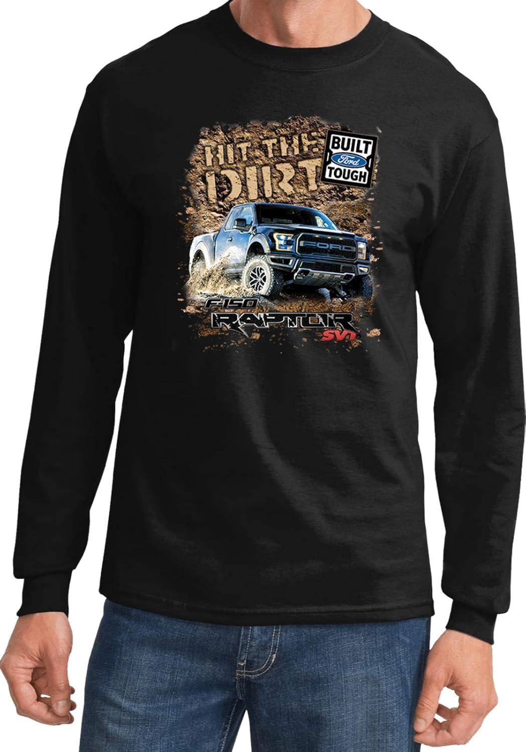 Ford F-150 T-Shirt Hit The Dirt Long Sleeve