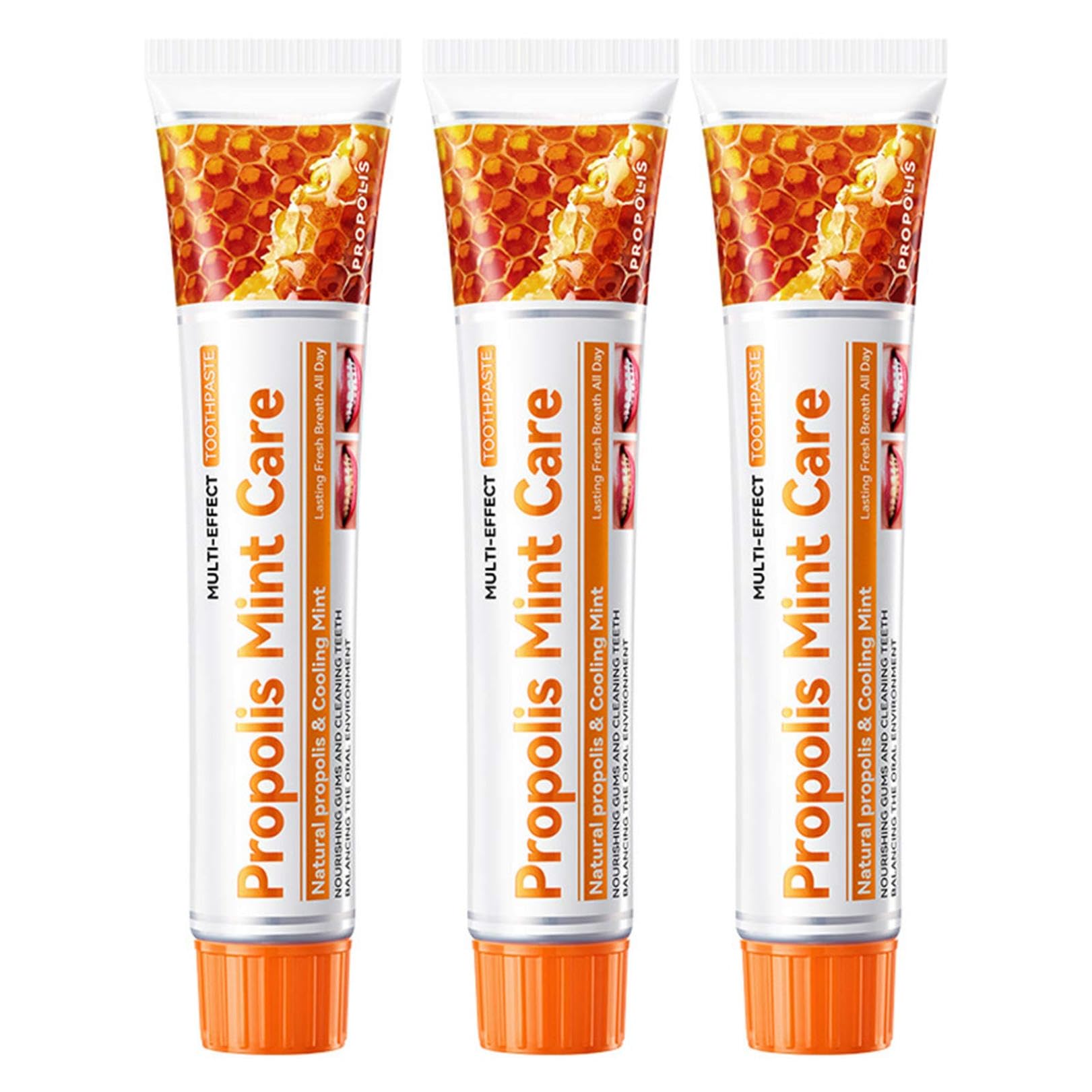 FEESHOW Deep Cleaning Formula Toothpaste Set 3 Mint Tubes for Fresh Breath Oral Care Helps with Stain Management