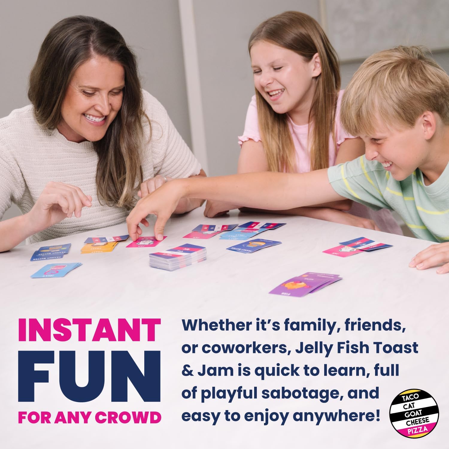 Jelly Fish Toast & Jam Wildly Entertaining Strategy Card Game for Family and Group Game Night | Easy to Learn and Play with 10 Minute Rounds | Fun for Kids, Teens, Adults, and Families | 2 - 6 Players