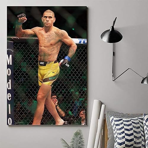 Miniatura 6 de OscitY Alex Pereira - Póster deportivo de boxeo para decoración del hogar, arte de pared, impresión para dormitorio, pinturas decorativas para
