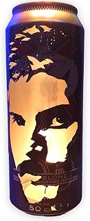 Freddie 'Queen' Mercury Beer Can Lantern! Queen Pop Art Portrait Lamp - Unique Gift!