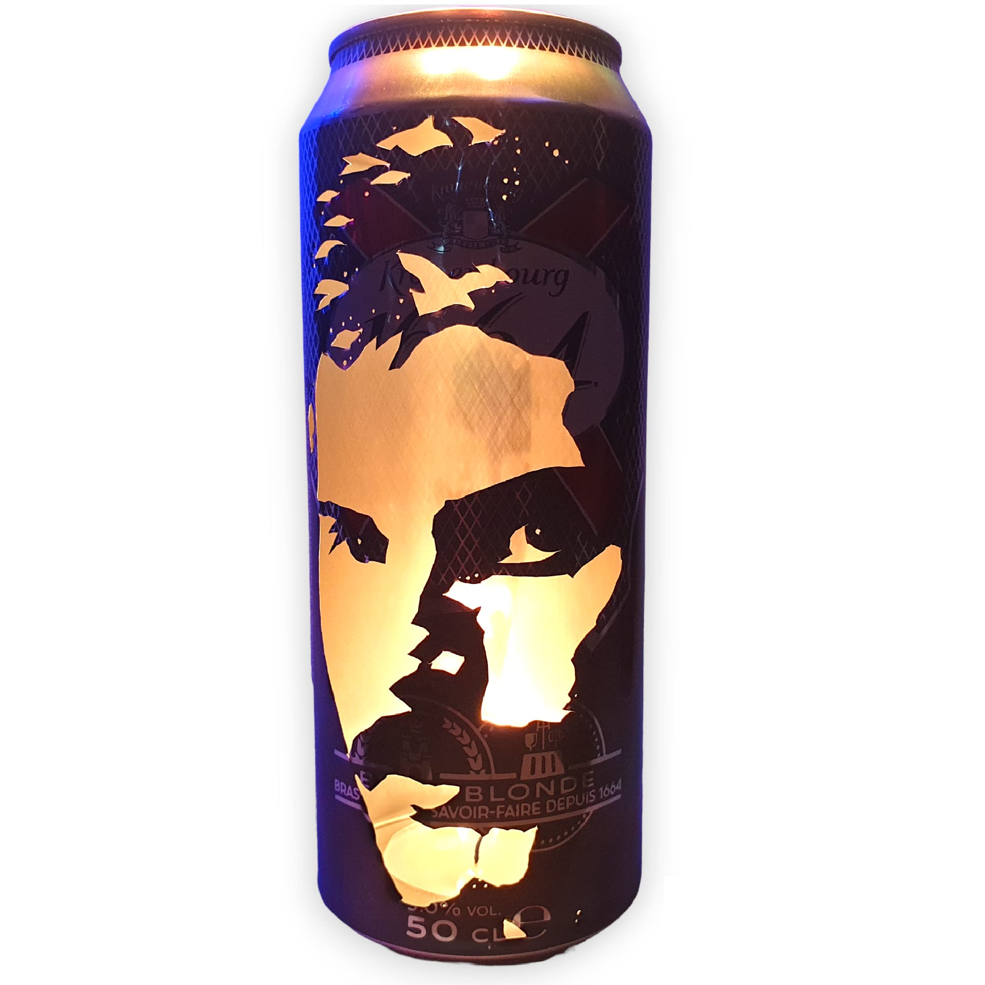Freddie 'Queen' Mercury Beer Can Lantern! Queen Pop Art Portrait Lamp - Unique Gift!
