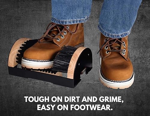 Miniatura 5 de Limpiador de botas con cepillo de mano, limpiador de botas y zapatos resistente para exteriores, cepillo raspador de botas, botas de vaquero y más,