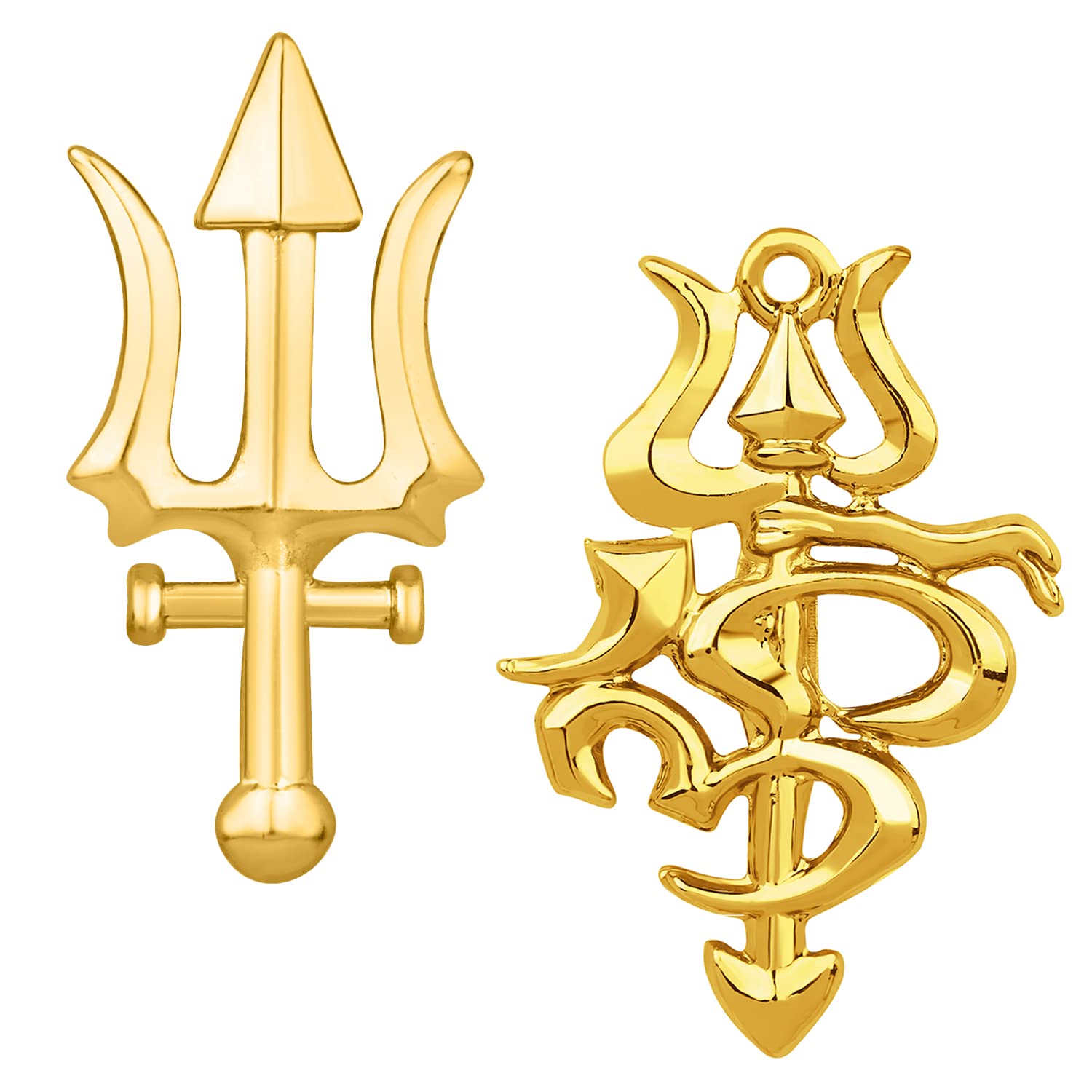 Mahi Combo of Om and Trishul Wedding Brooch/Lapel Pin for Men (CO1105463G) (B0BKT4HW9R) Amazon Price History, Amazon Price Tracker
