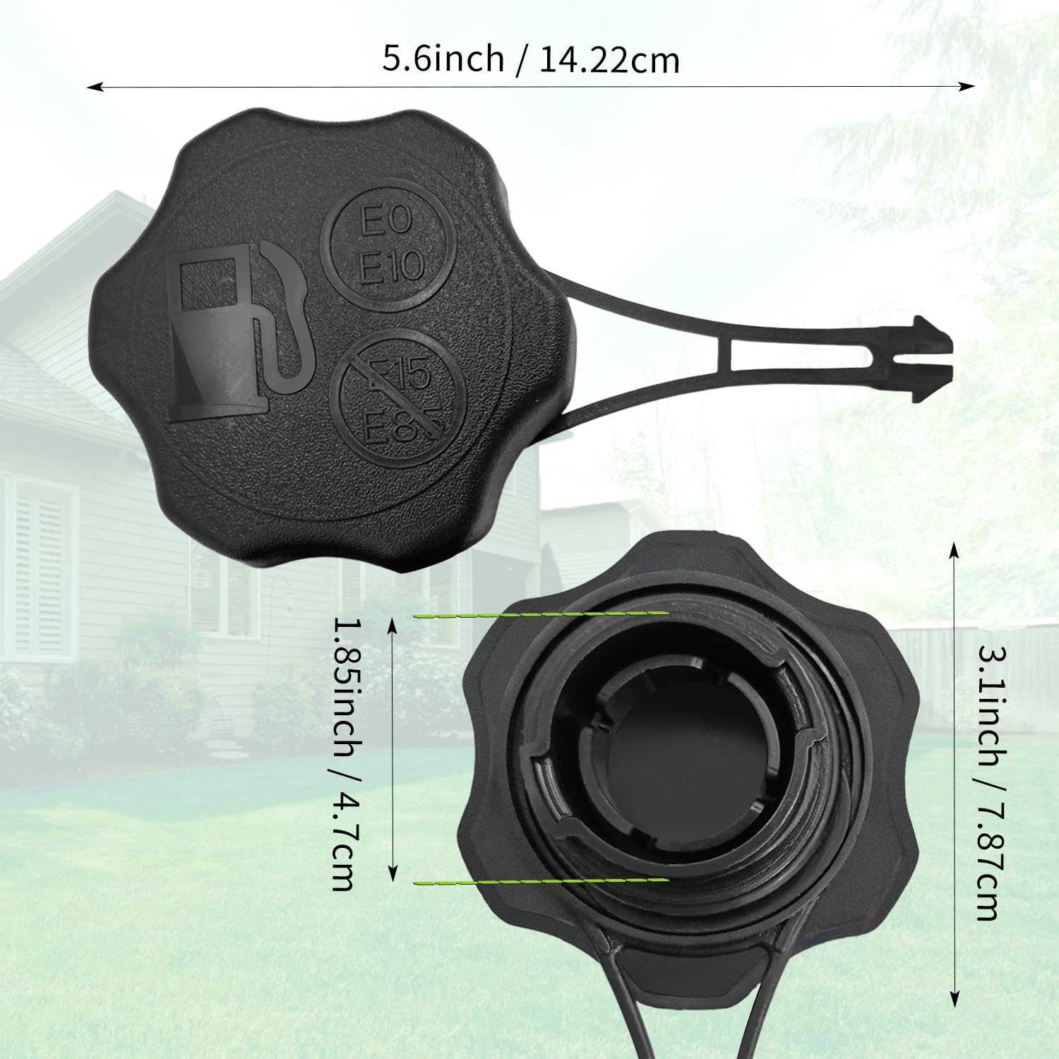 1pcs Fuel Tank Cap Gas Cap 594061 Compatible with B& S 675EXi 725EXi Engine Fit for Toro, Craftsman, and Troy bilt mower