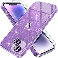 Vista 49 de Choiche, funda para iPhone 14 de mujer, brillante, protección de grado militar, 2 cubiertas de lentes de cámara Diamond, 2 protectores de vidrio