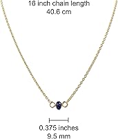 Vista 171 de Gargantilla de piedra natal – Regalo de cumpleaños, regalo para niña, mujer, amiga, hija, esposa, mamá, ella, joyas de piedras preciosas para uso