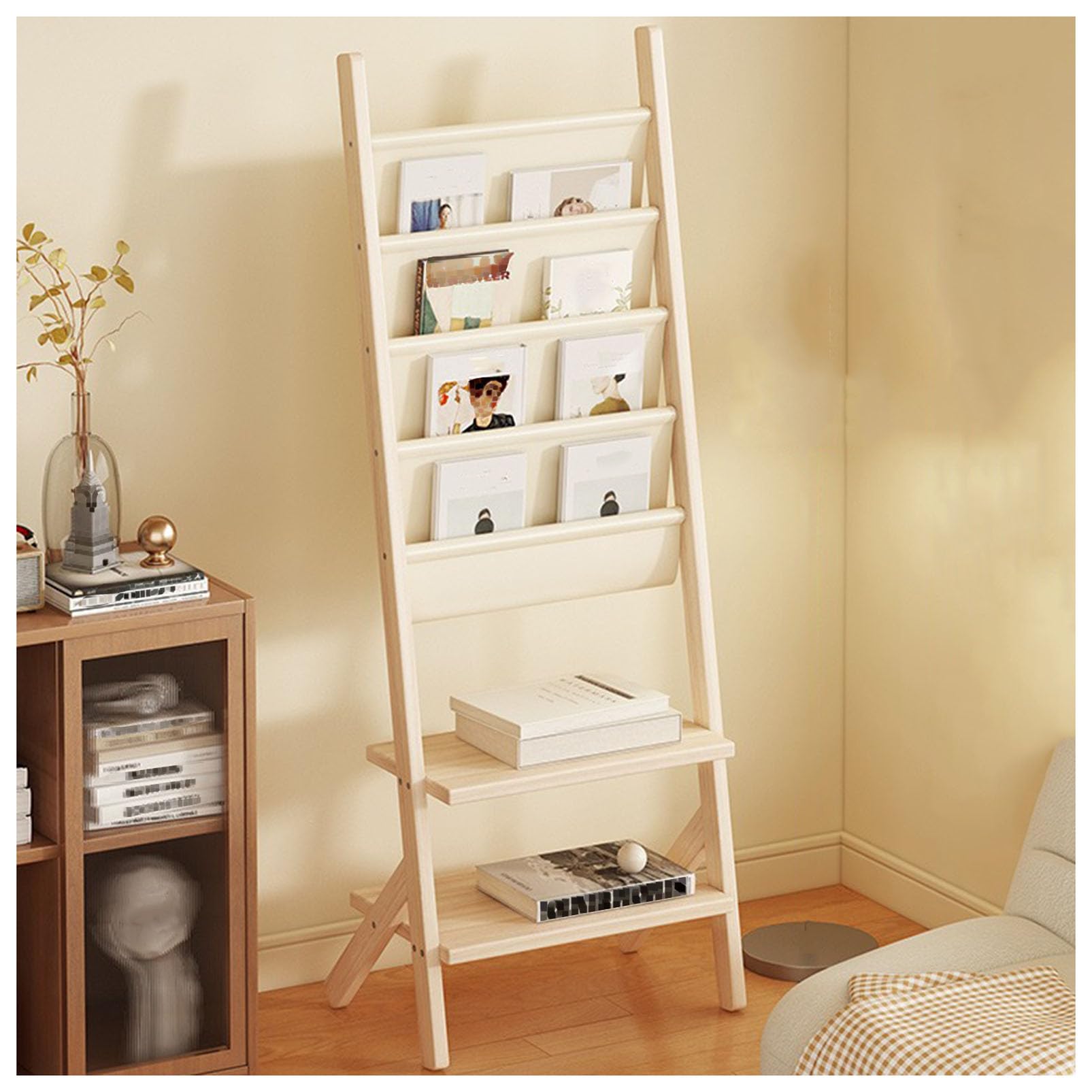 Stehender Zeitschriftenständer, Prospektständer, Lesematerialhalter, Literatur-Organizer für Büro, Messe, Einzelhandel