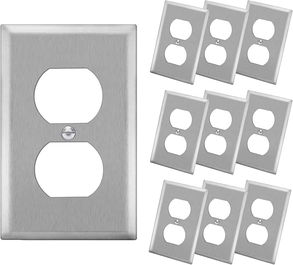 stainless steel outlet cover