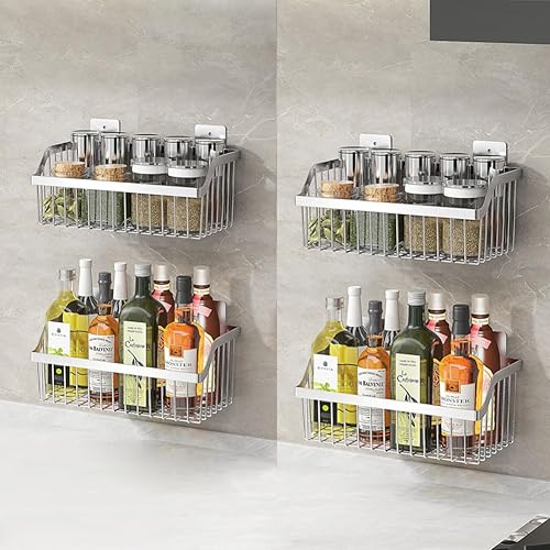 Miniatura 13 de SUS304 Cesta de malla de acero inoxidable, cesta organizadora de almacenamiento de alambre grande, cestas colgantes multifunción para cocina y baño,