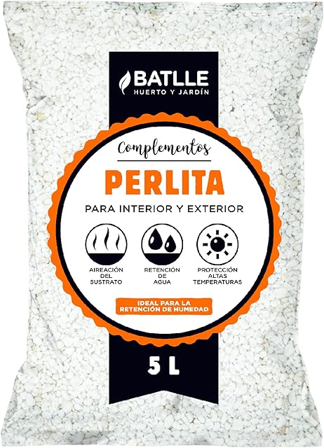 Semillas Batlle - Perlite Substrate 5 L, White and Turquoise