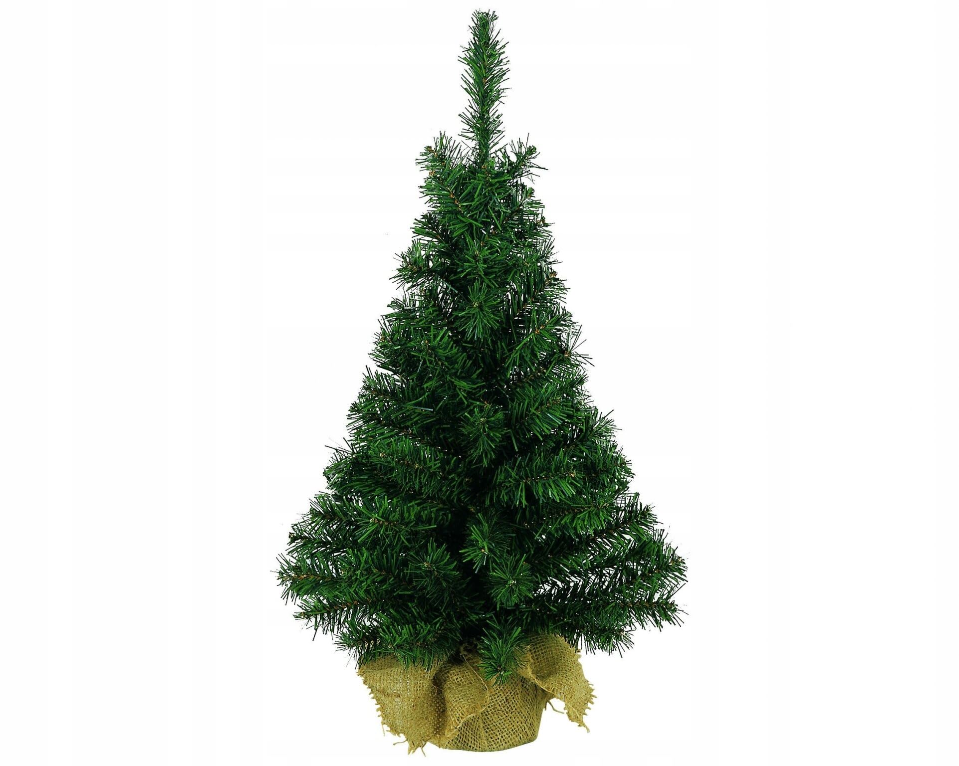 Fizzco Artificial Green Tree In Jute Bag-75cm, Fabric, 75cm (2.5ft)