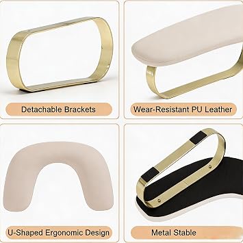 VOCOSTE Nail Arm Rest U Shaped Arm Rest for Nail Tech Nail Hand Rest