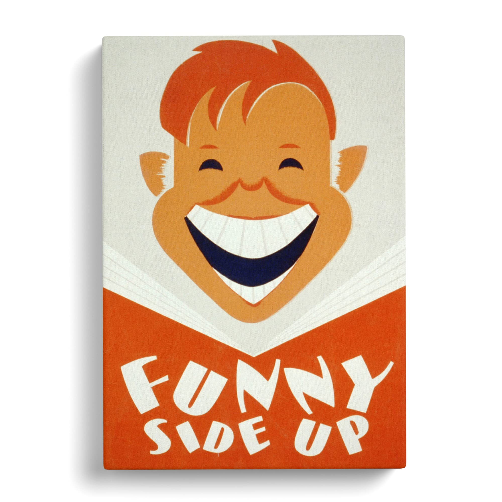 Wpa Funny Side Up Poster Canvas Print, Mixed, 25L x 50W cm - Image 2