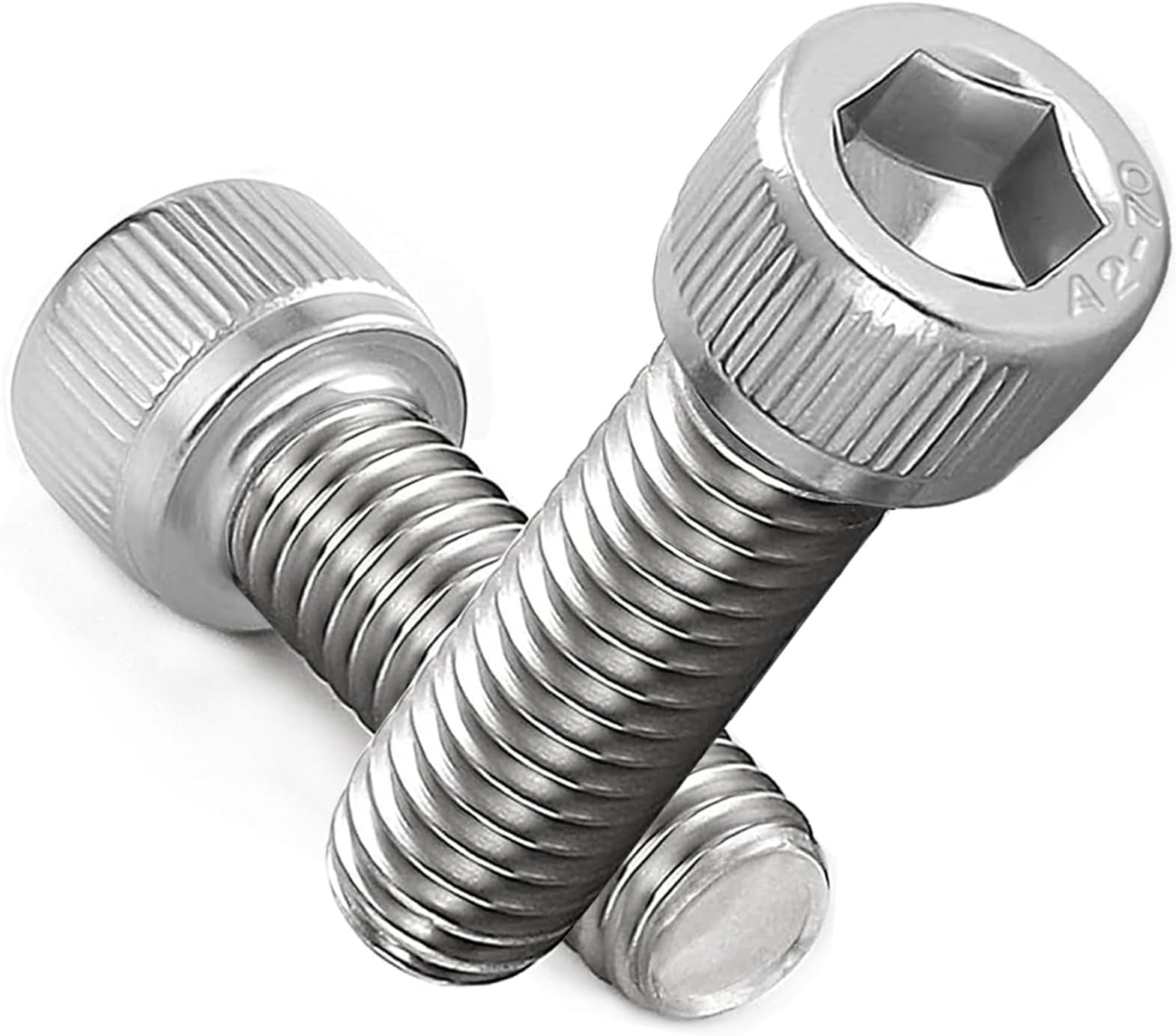 M6 Screws, M6 X 30mm Allen Socket Head Cap Screws/Bolts - 6mm Diameter Fully Threaded M6 Bolts 30mm A2 Stainless Steel Long Hex Socket Bolt Coarse (Pack Of 20)