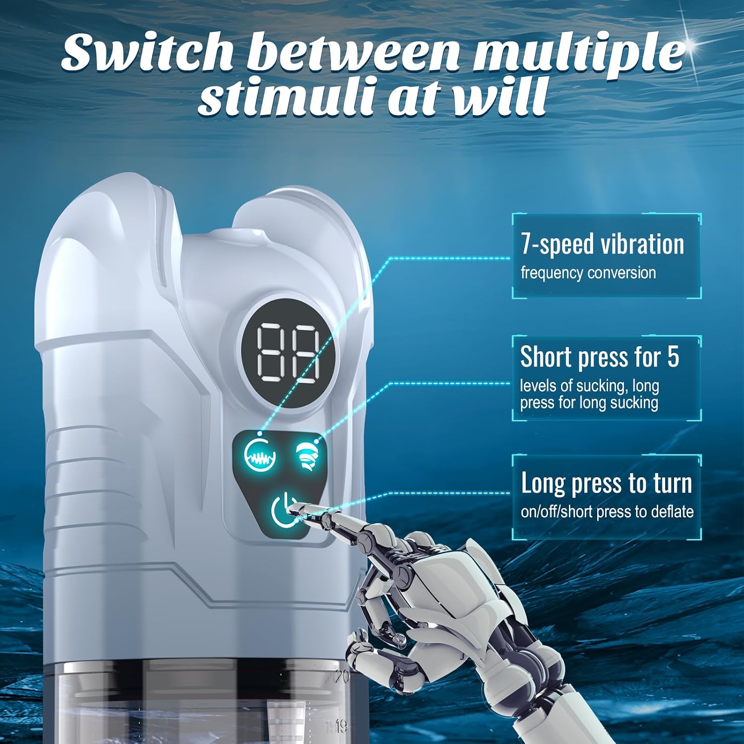 Penis Pump Sex Toys for Men - Male Masturbator Vibrating Rose Sex Toys Pocket Pussies, Penis Pumps Enlarger, Male Rose Toy Pocket Pussy Dick Pussy Cock Pump, Penis Extension