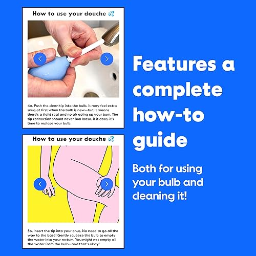 Miniatura 5 de Bottom's Digest - Bombilla de enema de 3.0 oz con ducha anal con punta blanca de 2.4 in de fácil limpieza para hombres y mujeres