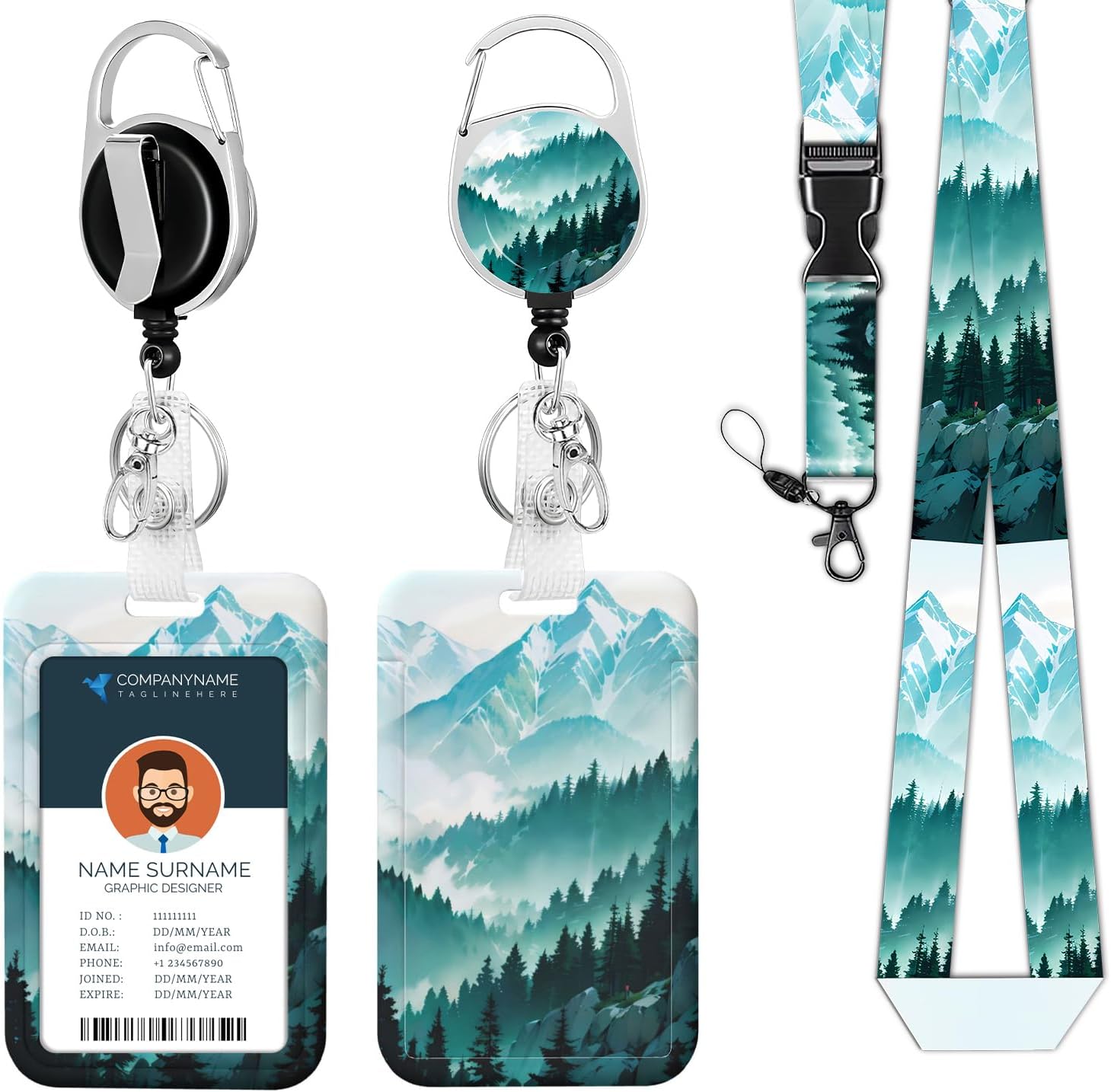 Ski Pass Holder Lanyard