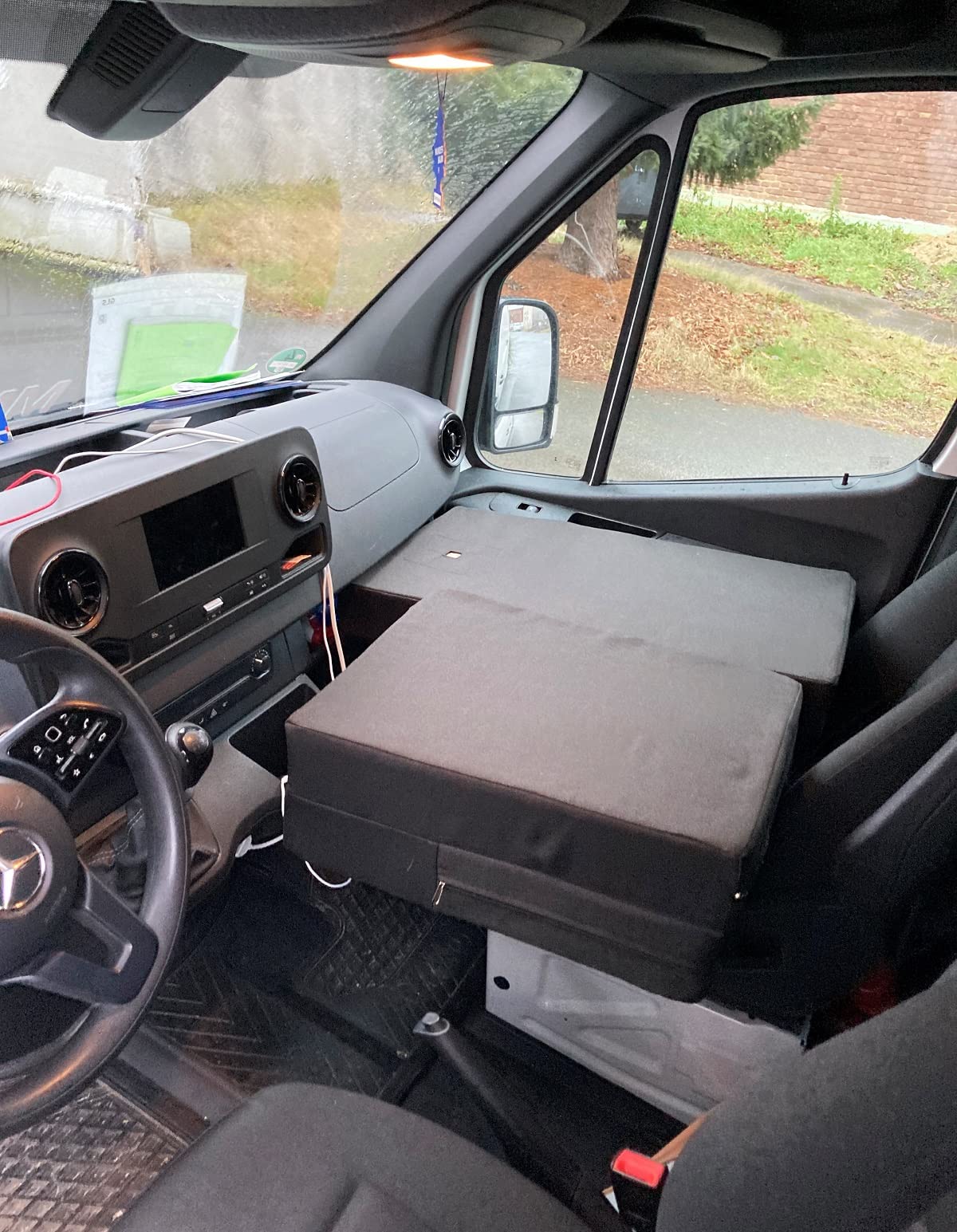 Zusatzbett, Kinderbett, Klappbett, Matratze, Camper Bett für Fahrerkabine für Wohnmobile und Transporter passend für Mercedes Sprinter