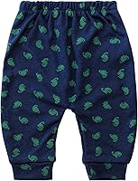 Vista 5 de Hakochia Pantalones para bebé para niños y niñas 100% algodón, suaves, cómodos, con amplio espacio para pañales, 0-36 meses