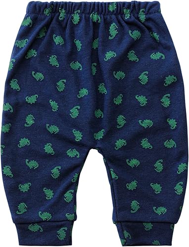 Miniatura 5 de Hakochia Pantalones para bebé para niños y niñas 100% algodón, suaves, cómodos, con amplio espacio para pañales, 0-36 meses