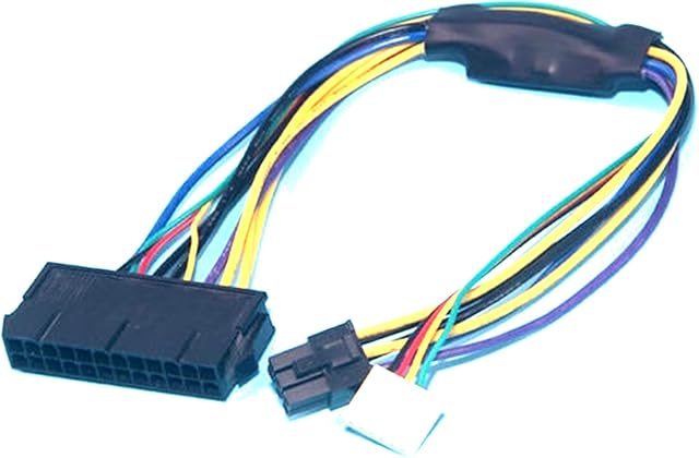 ATX 24pin to Motherboard 2-port 6pin adapter Power supply cable Cord for HP Z220 Z230