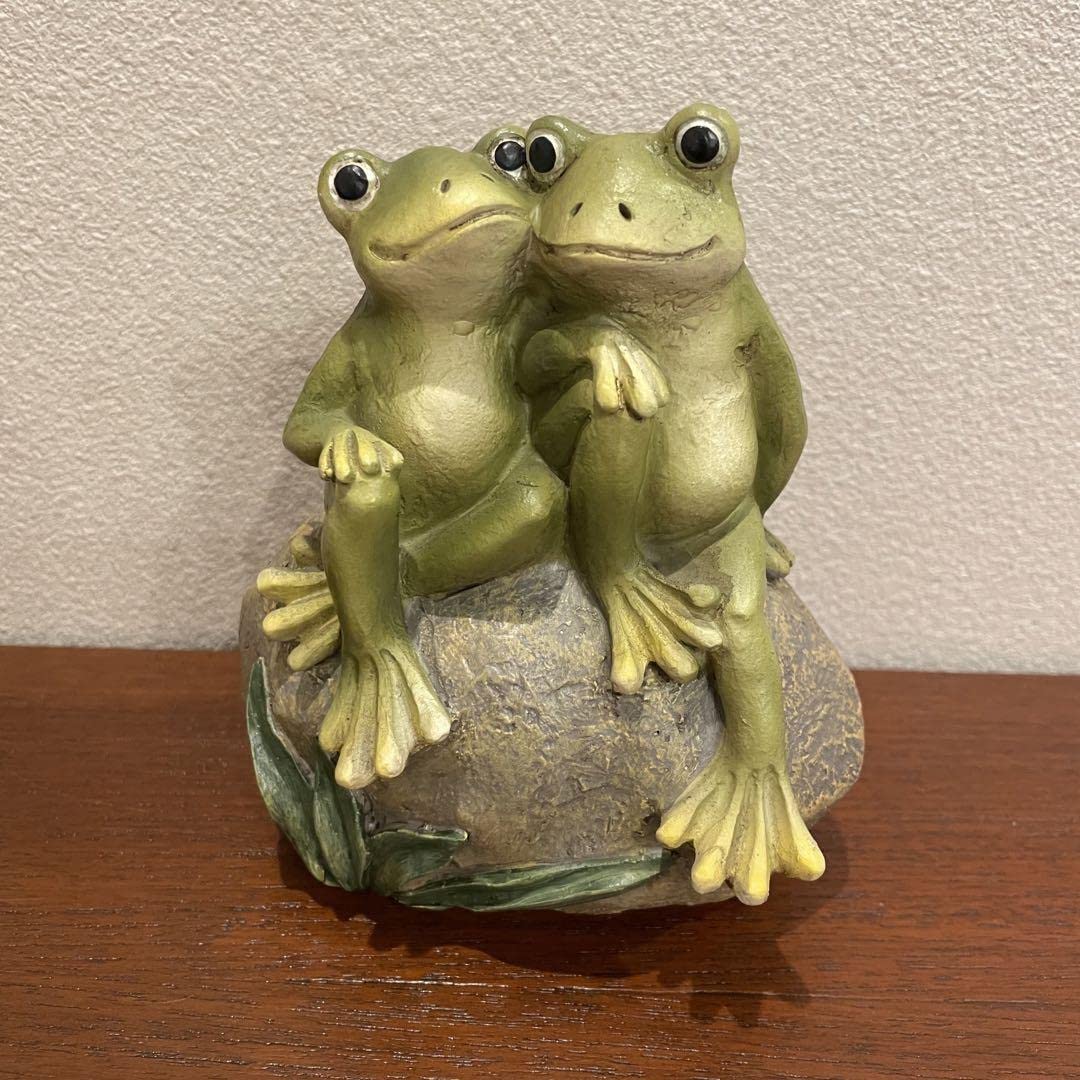 本木製のカエル夫婦、置き物 かわいいカエル(カップル)の置物 通販｜《公式》アジアン・バリ