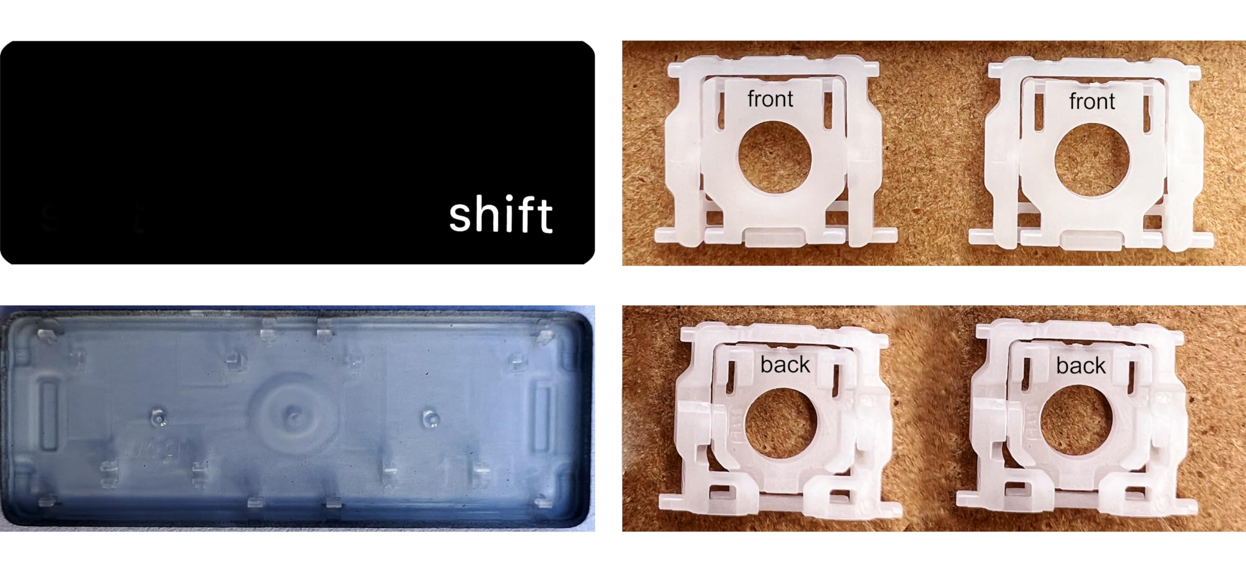 Dolphin.dyl Replacement Individual Key Cap with Hinge for (M1 M2) MacBook Pro A2141 A2251 A2289 A2338 A2442 A2485 MacBook Air A2179 A2337 A2681 (Right