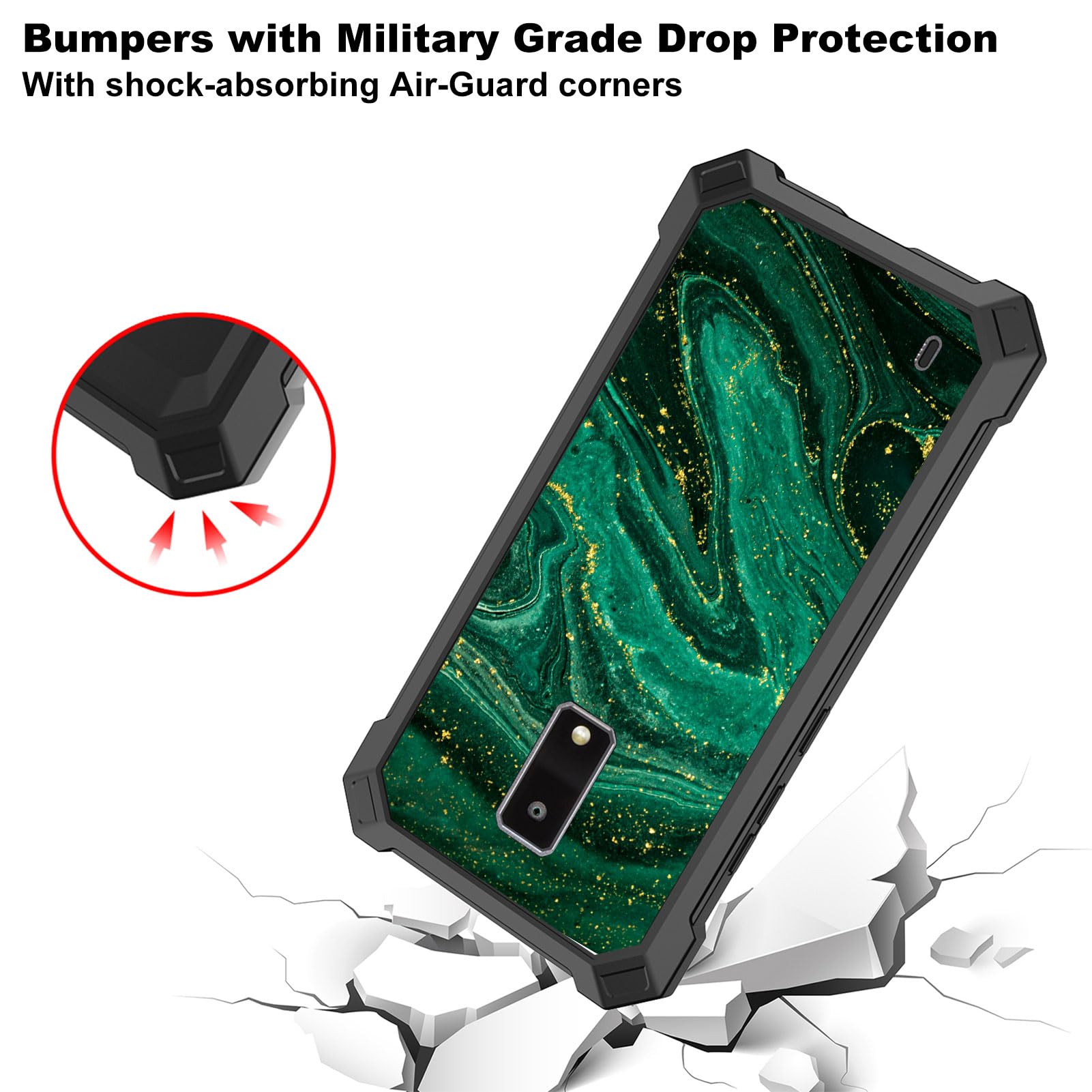 Amazon.com: Ailiber for Tracfone BLU View 4 B135DL Phone Case with Screen Protector, Dual Layer Structure Protection, Shockproof Corners TPU Bumper, Slim Silicone Rugged Cover for BLu View4-Black Green : Cell Phones Amazon.com: Ailiber for Tracfone BLU View 4 B135DL Phone Case with Screen Protector, Dual Layer Structure Protection, Shockproof Corners TPU Bumper, Slim Silicone Rugged Cover for BLu View4-Black Green : Cell Phones