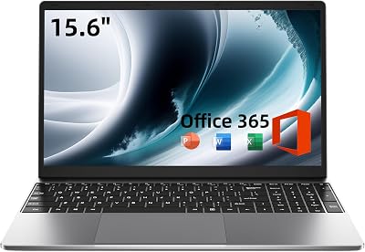Jumper 15.6 Inch Laptop HD Display, Office 365, 4GB RAM 128GB Storage Expandable 1TB, 2 Cores Celeron, Windows 11 Laptops Computer, Wi-Fi 5, BT4.2, Type-C, Numpad, for Students and Business.