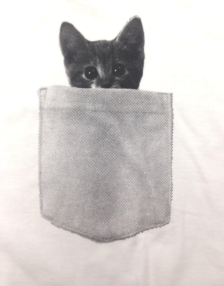 Pocket Cat Funny Peeking Pet Kitten Animal Graphic Mens T Shirts image 4