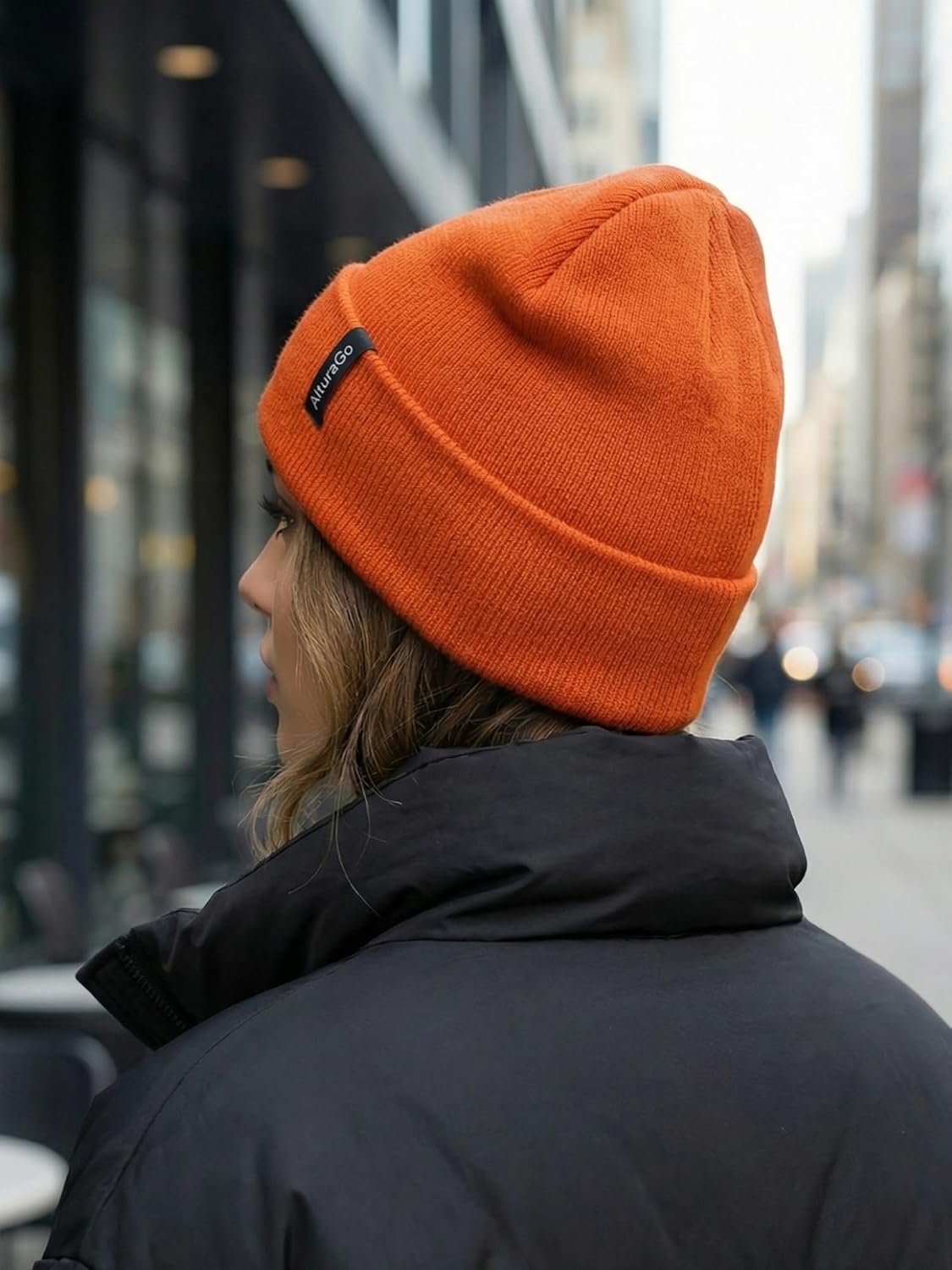 Beanie for Men Women Unisex Winter Hat Cuffed Thick Knitted Beanies Skull Cap - Image 3