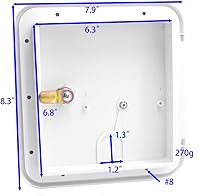 Vista 5 de X-Haibei Cable de Alimentación Eléctrica para RV Cubierta de Escotilla de Cable Remolque de Caravana Puerta de Compartimento de Almacenamiento