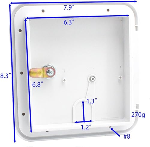 Miniatura 5 de X-Haibei Cable de alimentación eléctrica para caravana, cubierta de escotilla de cable de alimentación para caravana, manguera de almacenamiento