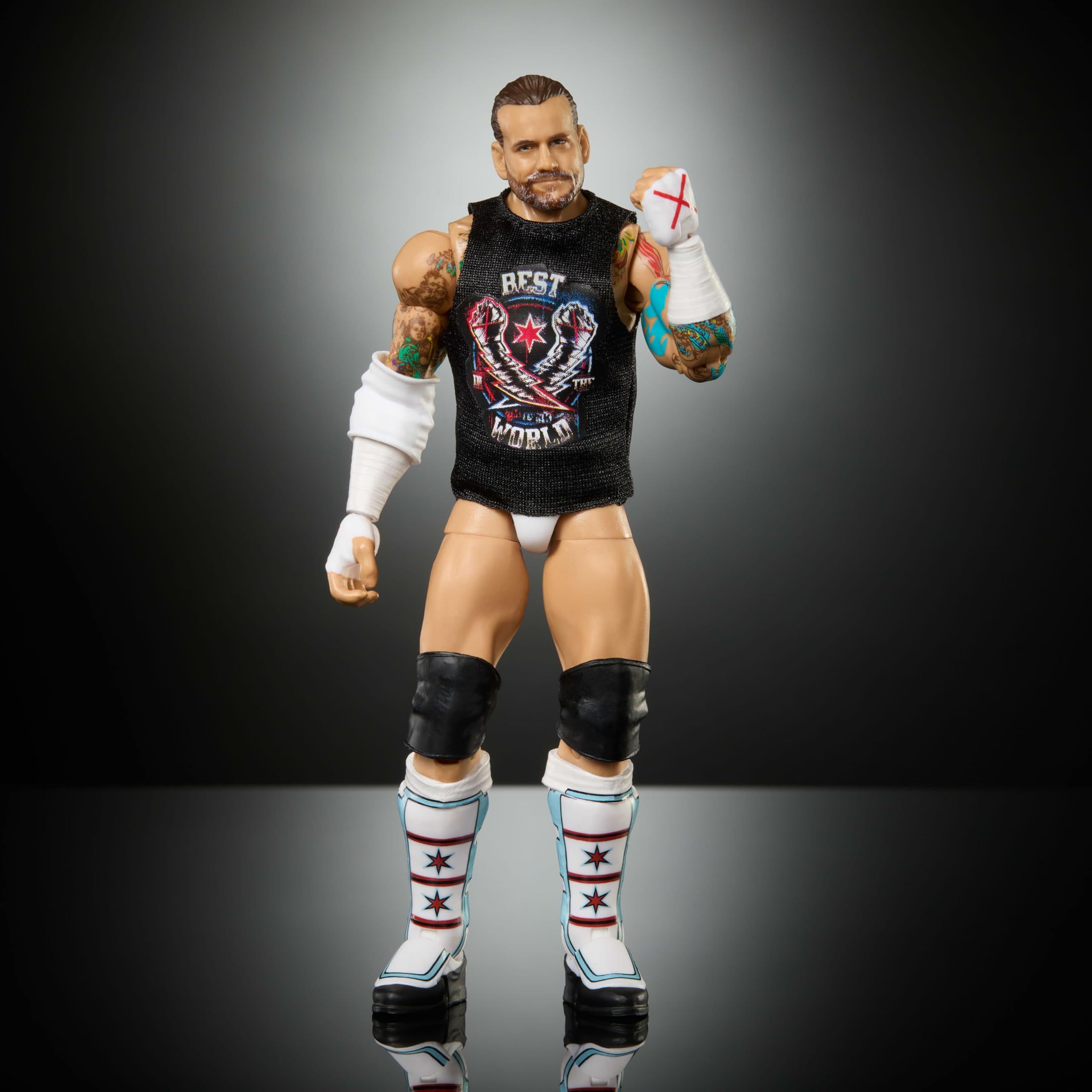Mattel WWE Elite Collection CM Punk Figurka Kolekcjonerska 15 cm Greatest Hits 2025 Zestaw z Akcesoriami JHT46