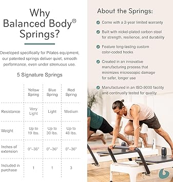 Balanced Body Allegro 2 Pilates Reformer, Pilates Exercise Equipment, Workout Equipment for Home or Studio, Storm Gray