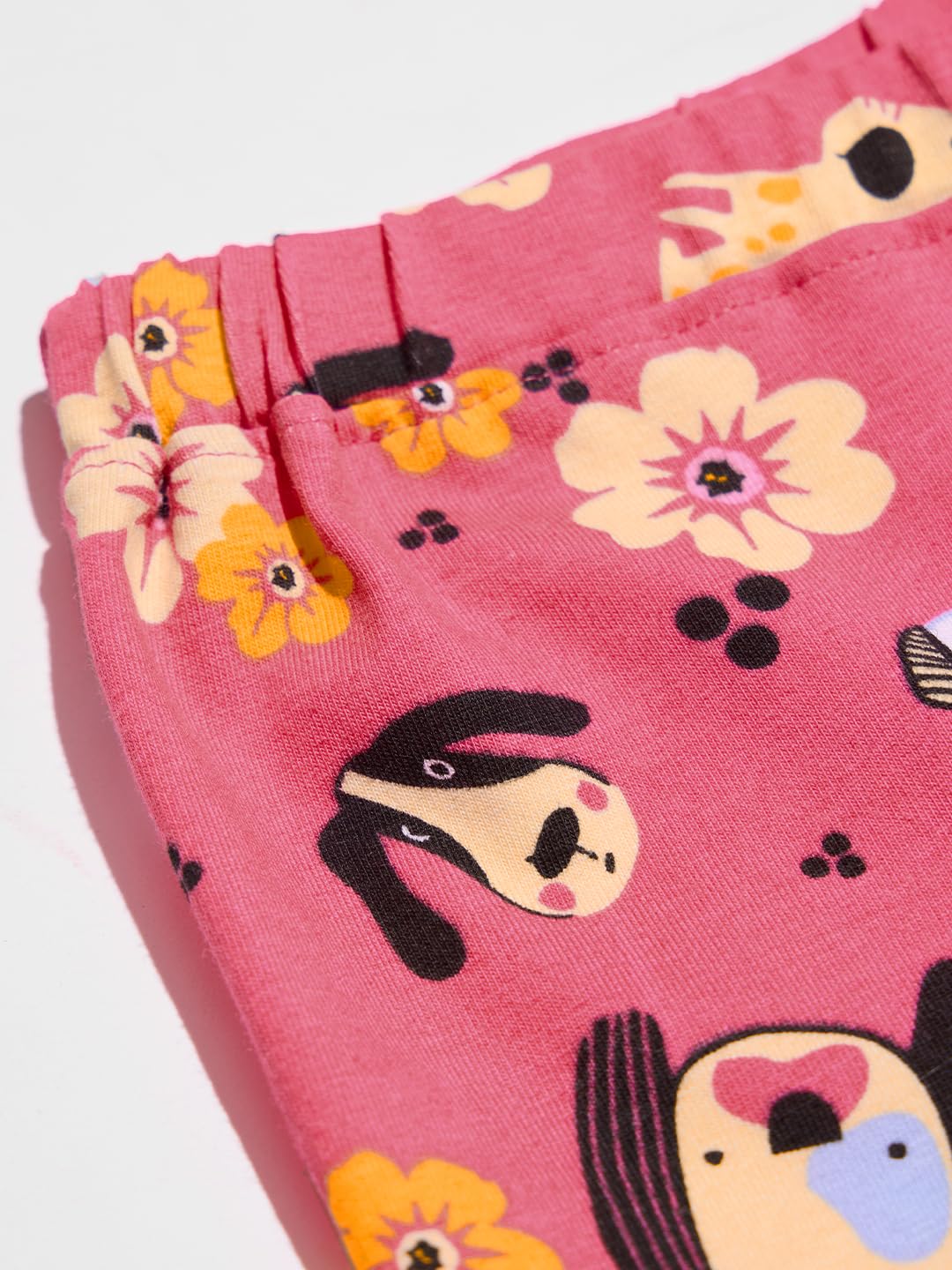 The Souled Store Mystical Girls - Leggings in cotone rosa con stampa regolare