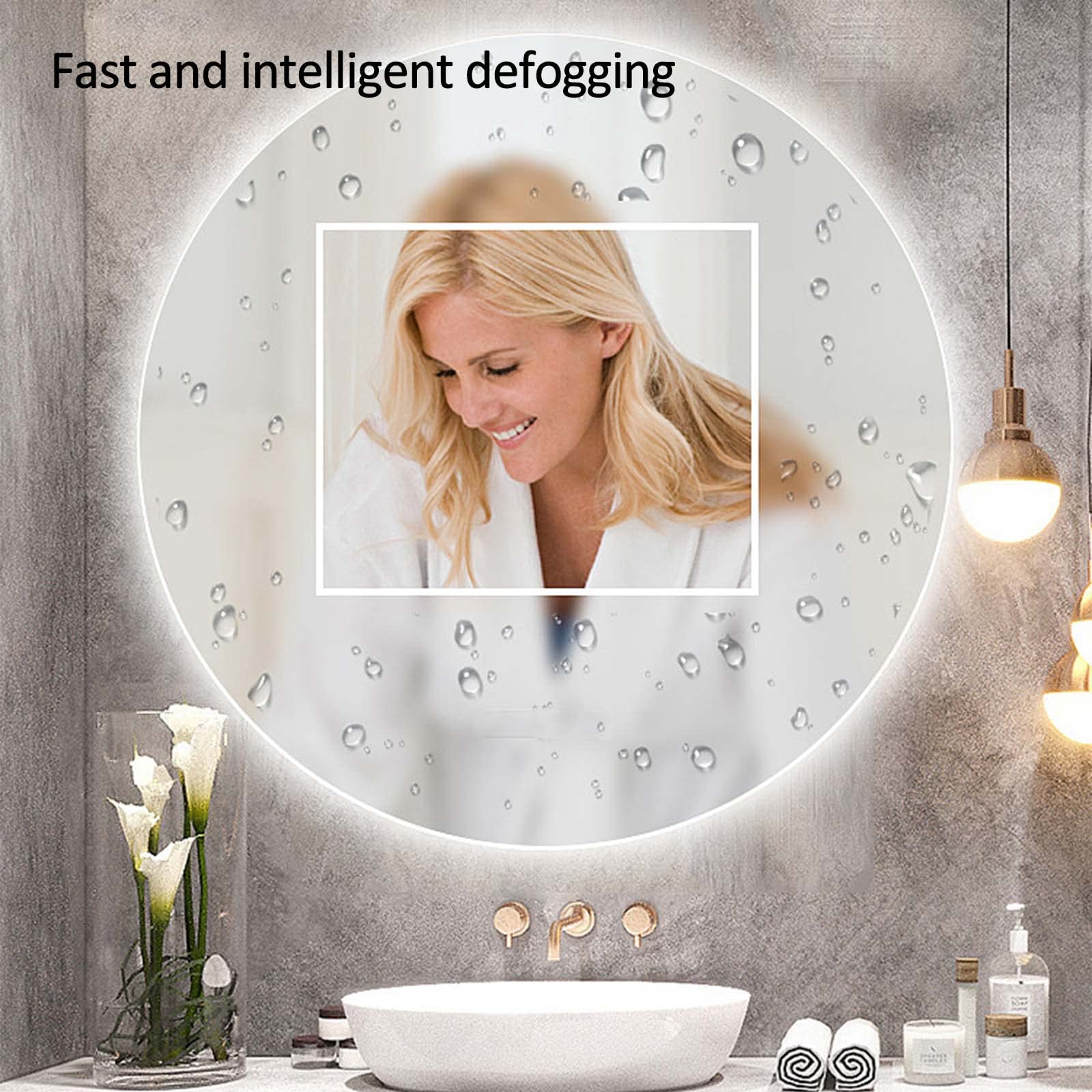 Badezimmer-Wand-Smart-Touch-Badezimmerleuchte, energiesparender Touch-Leuchtspiegel mit Antibeschlagfunktion
