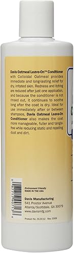 Miniatura 3 de Davis Avena Acondicionador sin enjuague para perros y gatos, 12 onzas, DM112 12