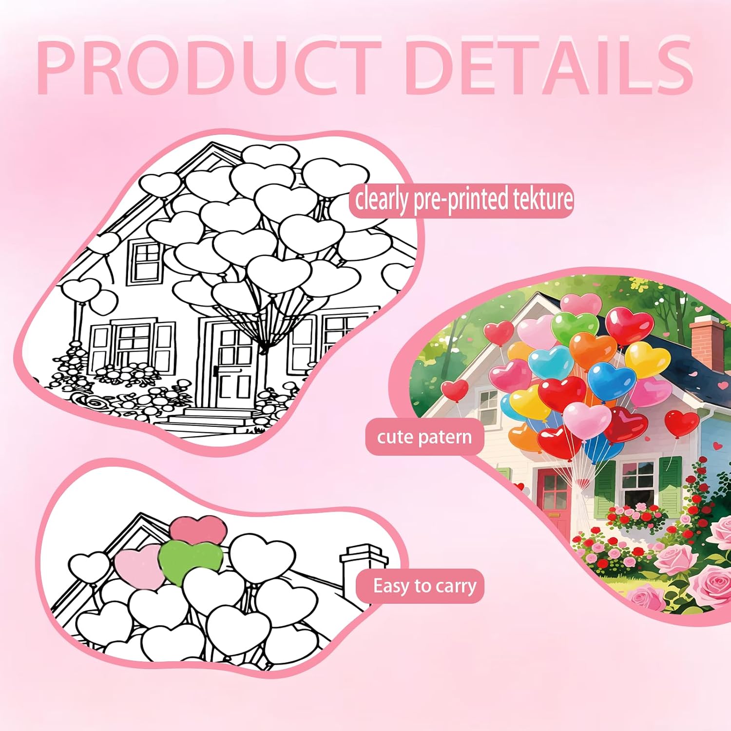 12 Packs Valentine's Day Pre Drawn Canvas to Paint， 5x7 in Pre Printed Canvas Boards, Pre Stretched Outline Painting Kits for Beginners, Adults, Party Favors & Romantic Craft Activities