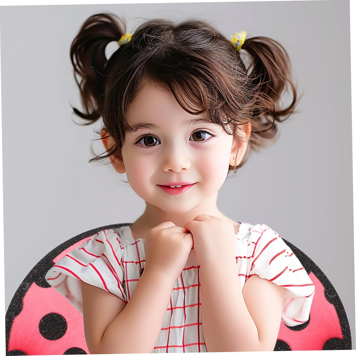 Foldable Ladybug Wings for Kids Performance Mesh Cosplay Wing Red Costume Prop Portable Party Accessory for Girls Stage Play - Image 4