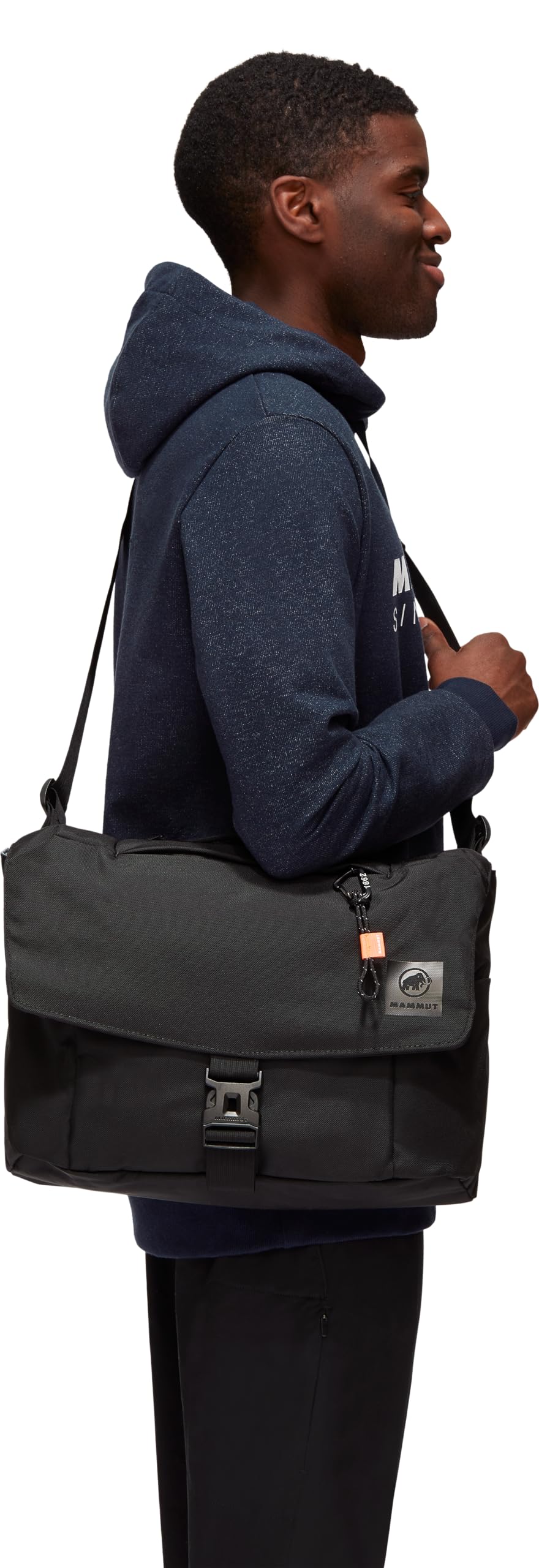 Mammut Xeron Messenger 8 | Umhängetasche für Damen und Herren, Arbeitstasche mit Outdoor Design, Wasserabweisende Schultertasche, Laptoptasche, Sportlich, Unisex | Black (Schwarz), 8l