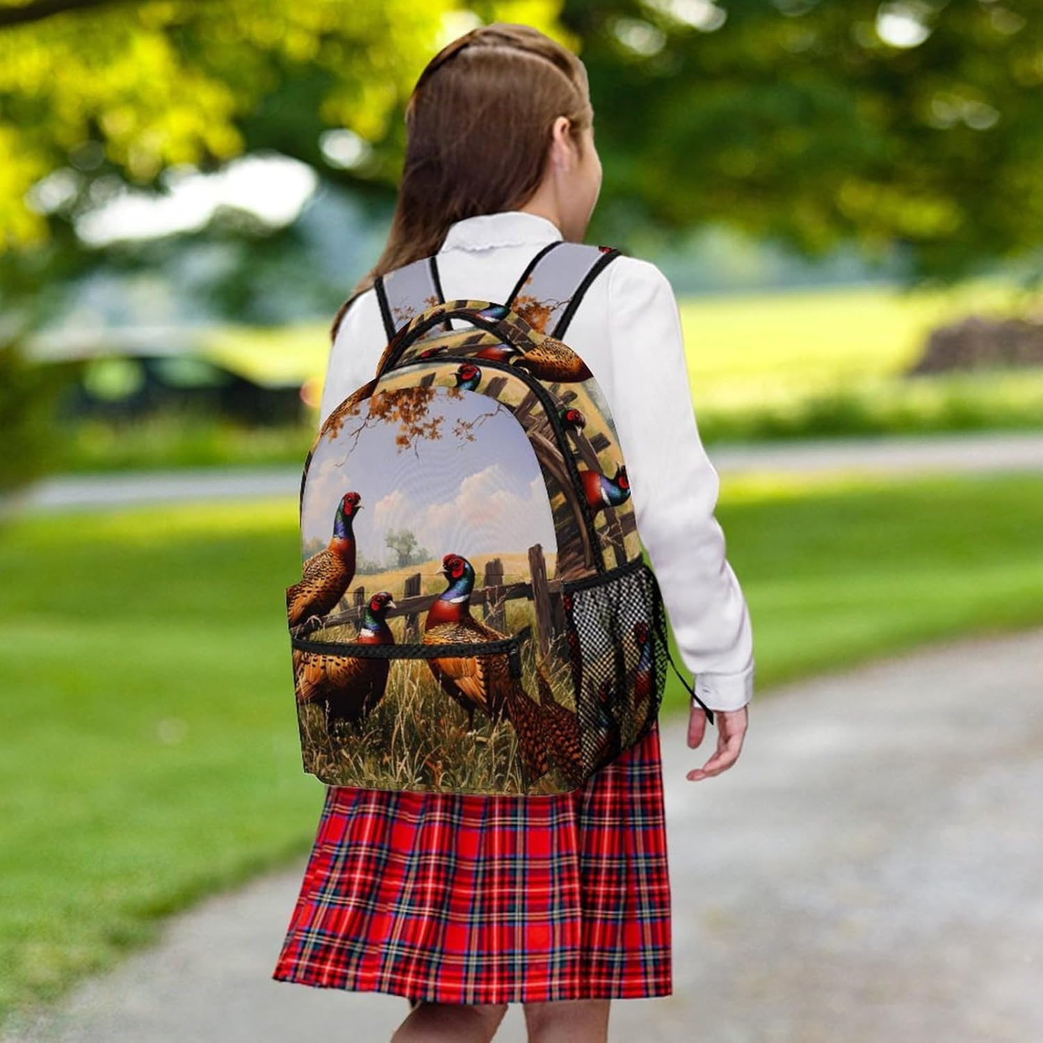 Pheasant Animal Laptop Backpack Lightweight Travel Daypack Shoulder Bag for Men Women