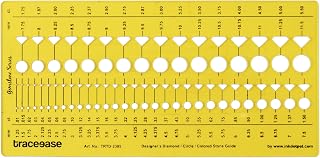 Traceease Designer Diamond Gemstone Guide Jewelry Templates Drafting Tools Jewellery Designing Stencils