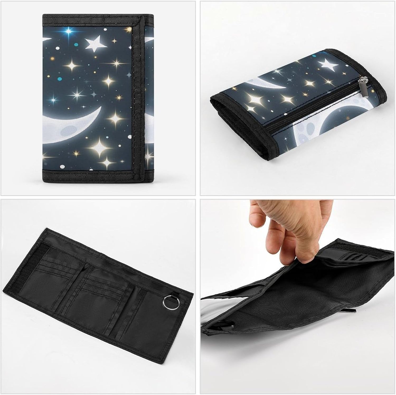 Stylish Trifold Wallet Slim Minimalist Front Pocket Cards Purse image 5