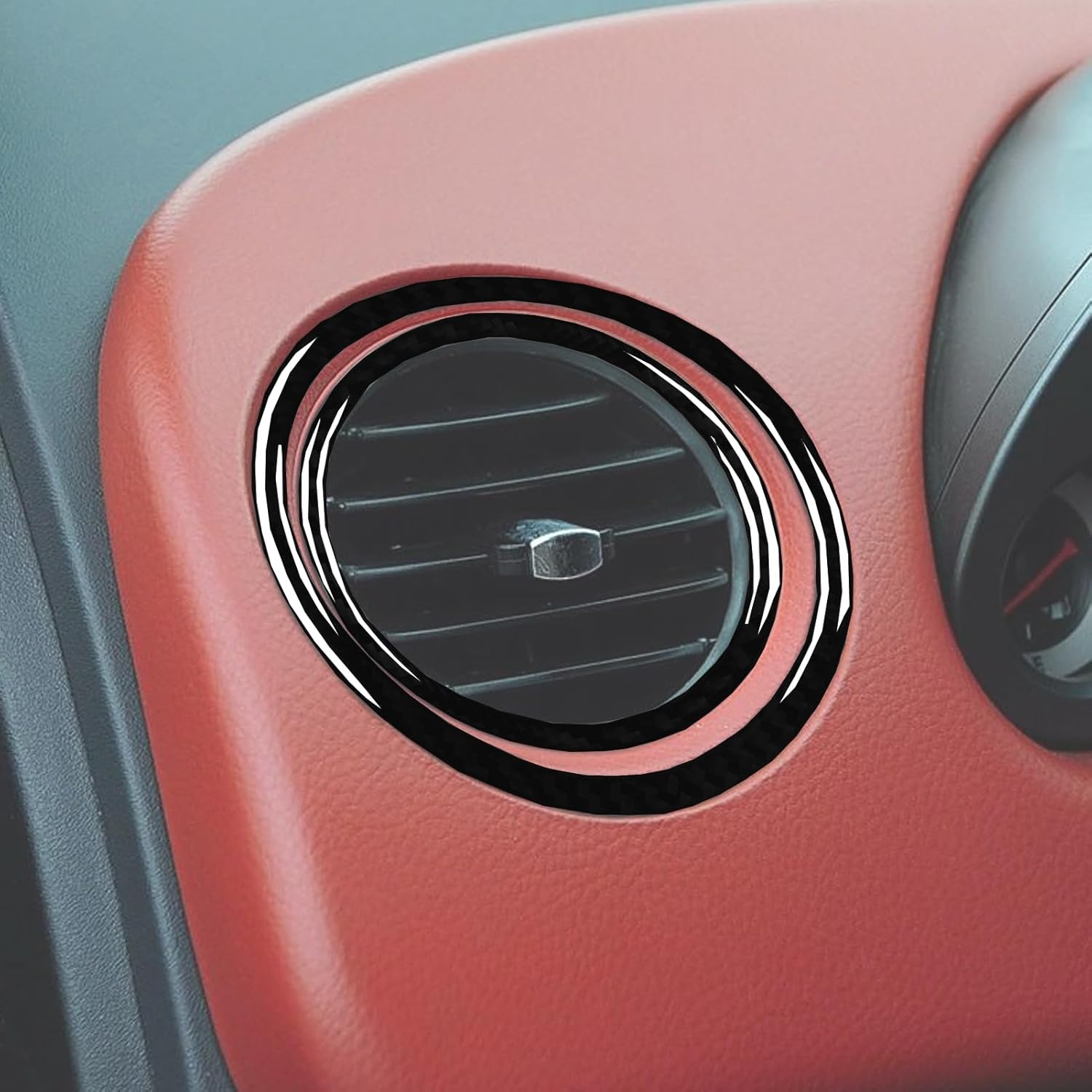 Piano Black Car Dashboard Central Air Vent+Hazard Light Sticker Set Interior Accessories Compatible with Mitsubishi Eclipse(DK2A/DK4A) GS/SE/GT 2006-2012&GS Sport Spyder/GT Spyder 2007-2012