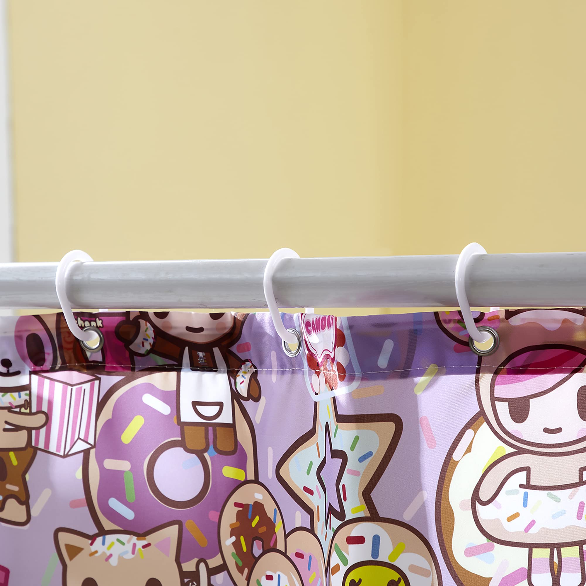 Tokidoki Sweetshop Shower Curtain with Rings ()